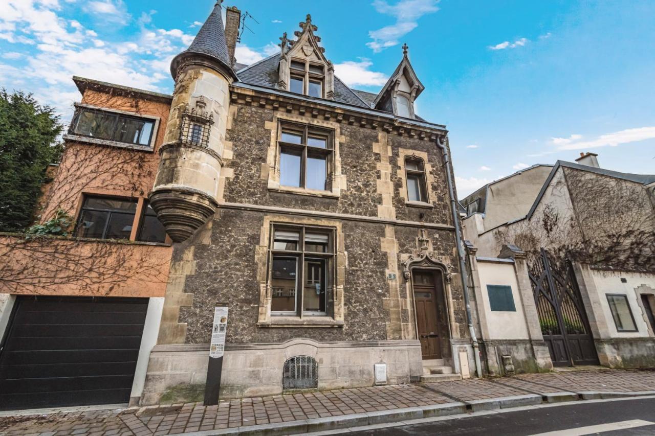 Tournelles Vue Cathedrale- Maison Climatisee Du Xvie Siecle Classee Daire Reims Dış mekan fotoğraf